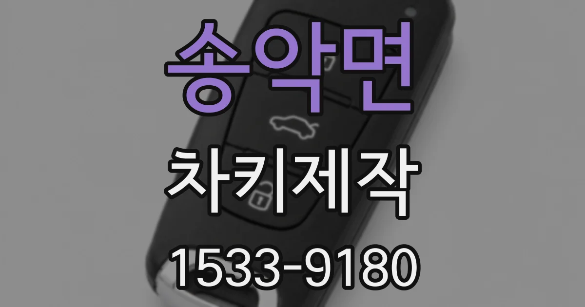 송악면 차키제작