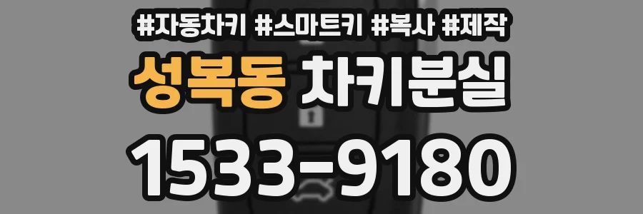 성복동 차키분실