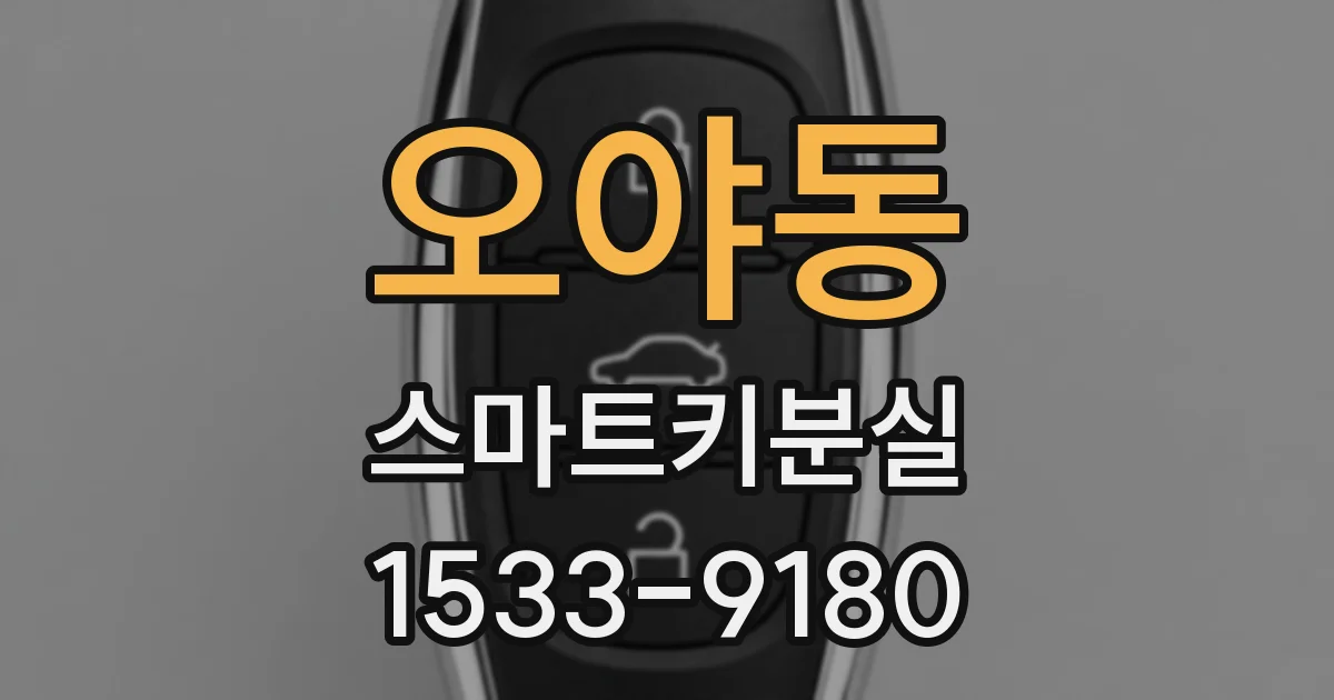 오야동 스마트키분실