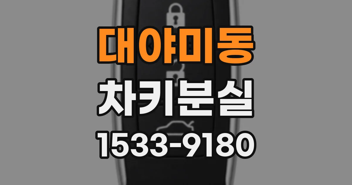 대야미동 차키분실