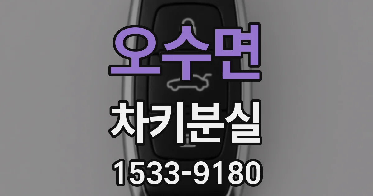 오수면 차키분실