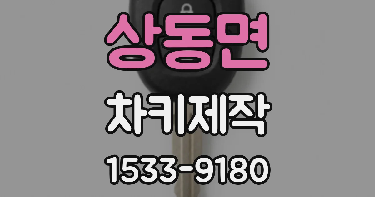 상동면 차키제작