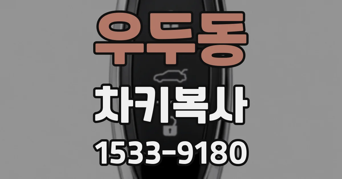 우두동 차키복사