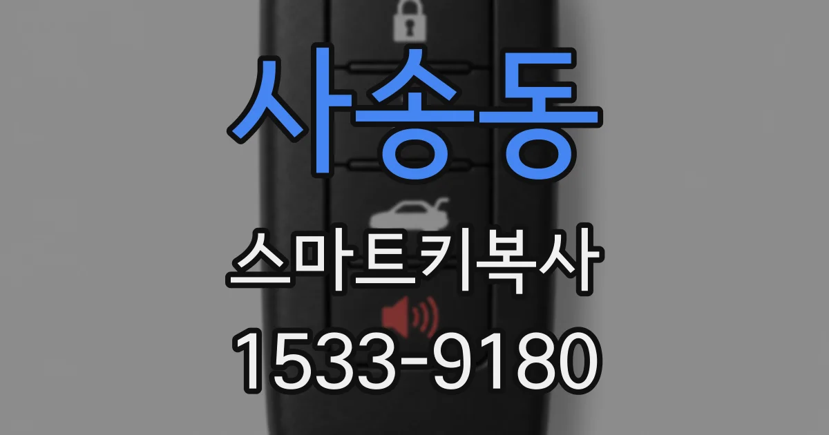 사송동 스마트키복사