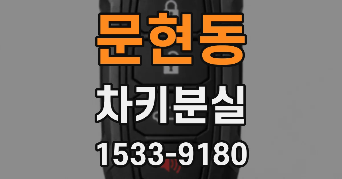 문현동 차키분실