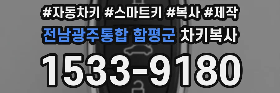 전남광주통합 함평군 차키복사