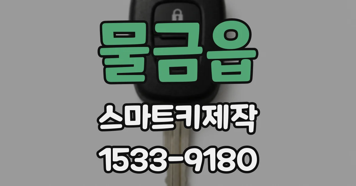 물금읍 스마트키제작