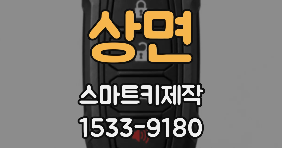 상면 스마트키제작