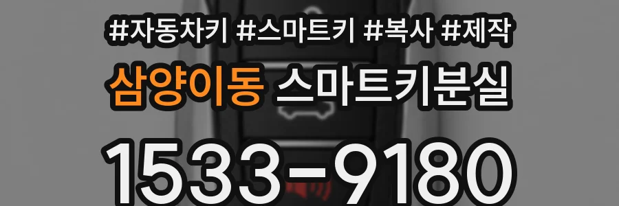 삼양이동 스마트키분실
