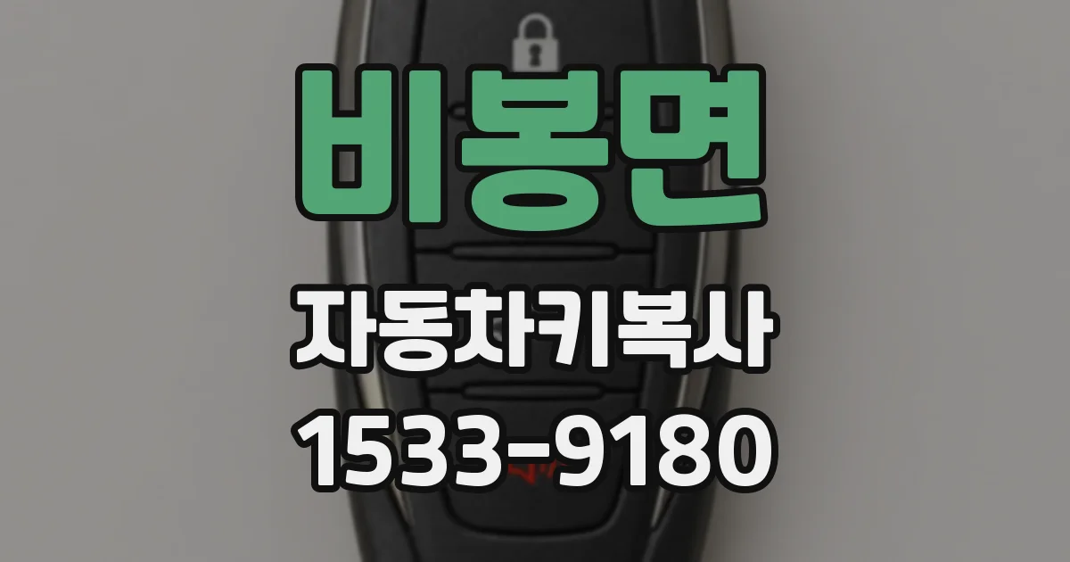 비봉면 자동차키복사
