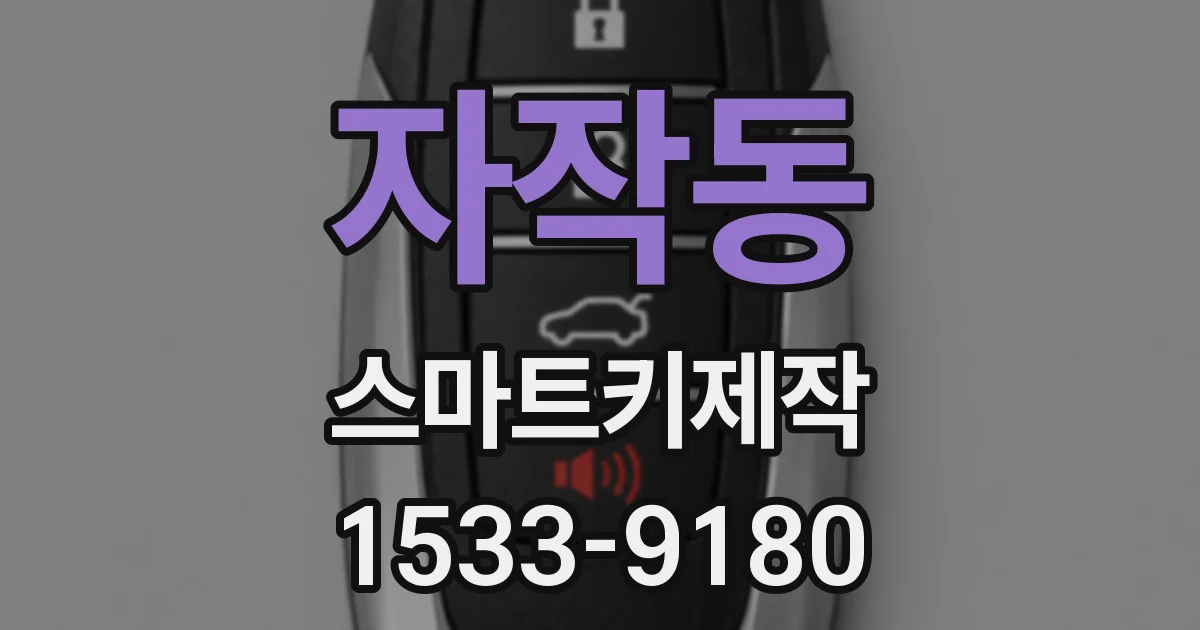 자작동 스마트키제작