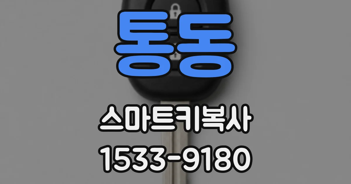 통동 스마트키복사