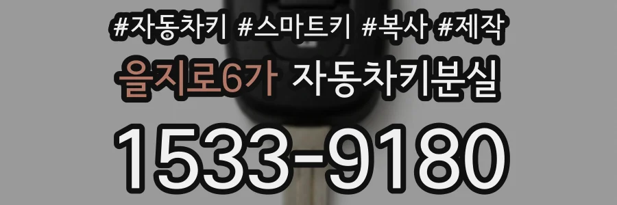 을지로6가 자동차키분실