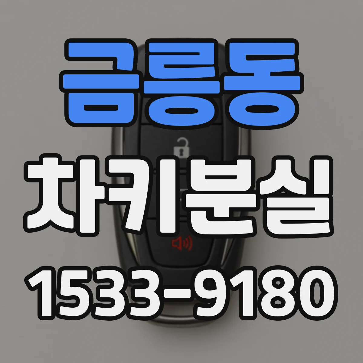 금릉동 차키분실