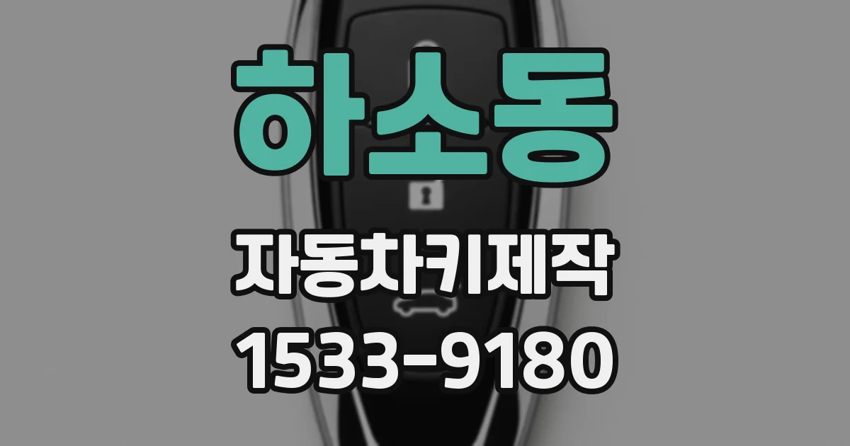 하소동 자동차키제작
