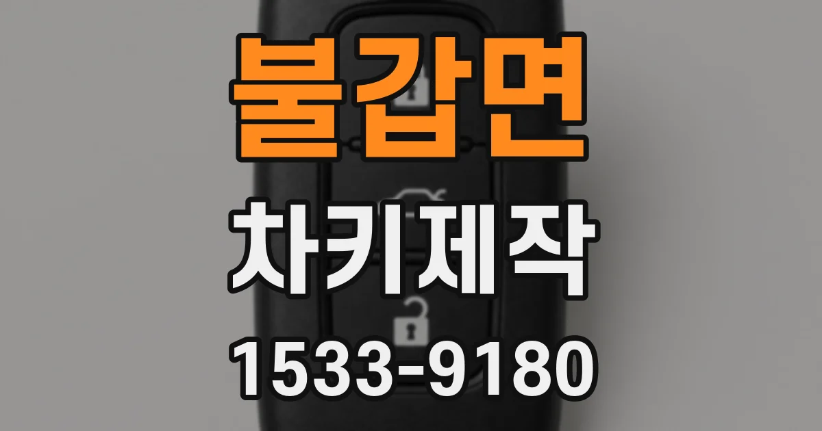 불갑면 차키제작