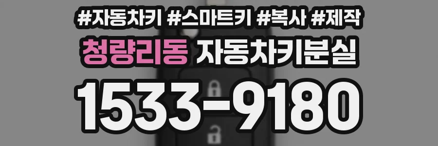 청량리동 자동차키분실