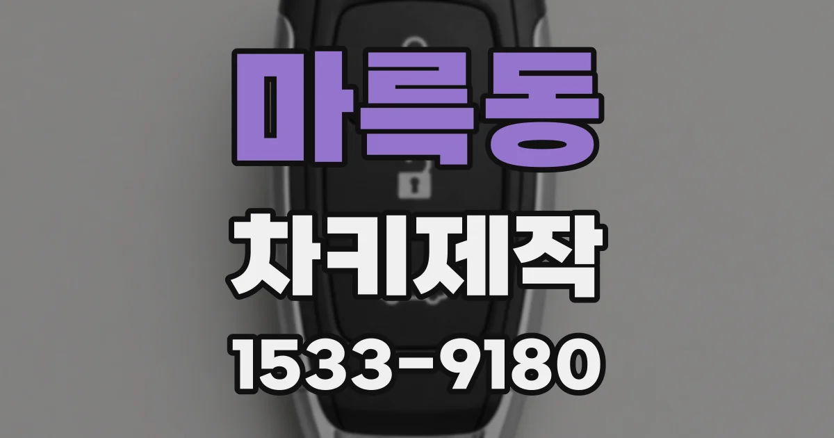 마륵동 차키제작