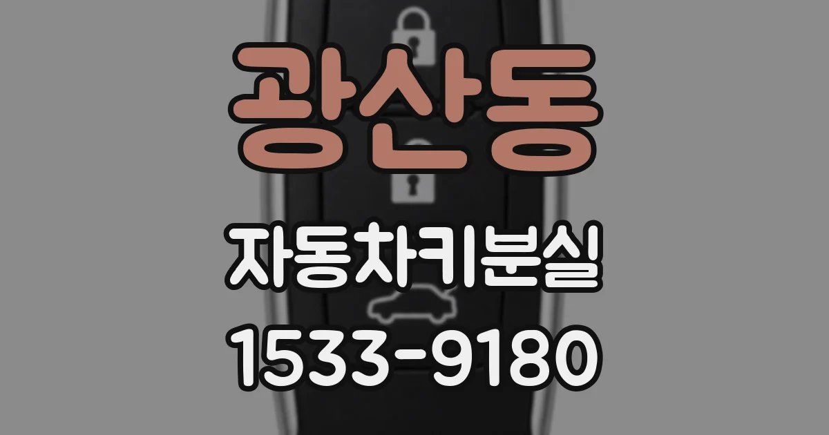 광산동 자동차키분실