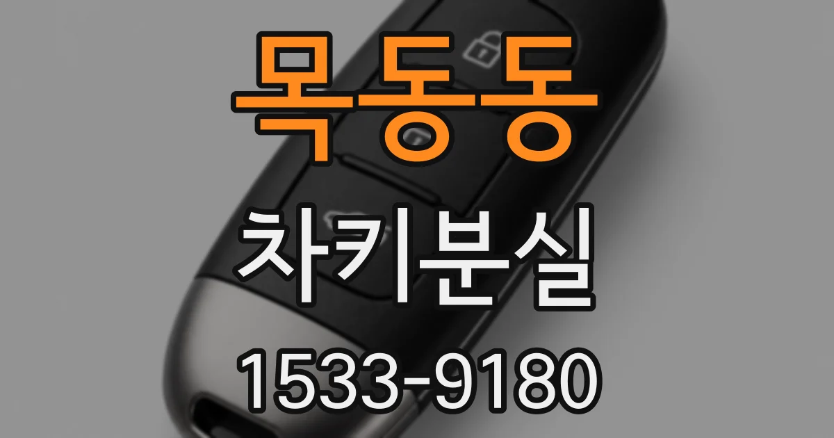 목동동 차키분실