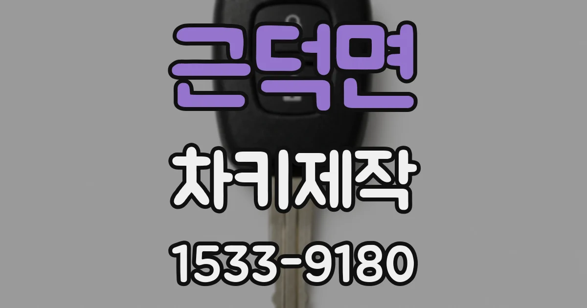 근덕면 차키제작