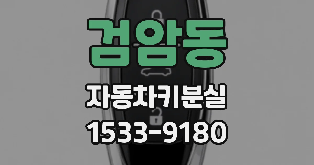 검암동 자동차키분실