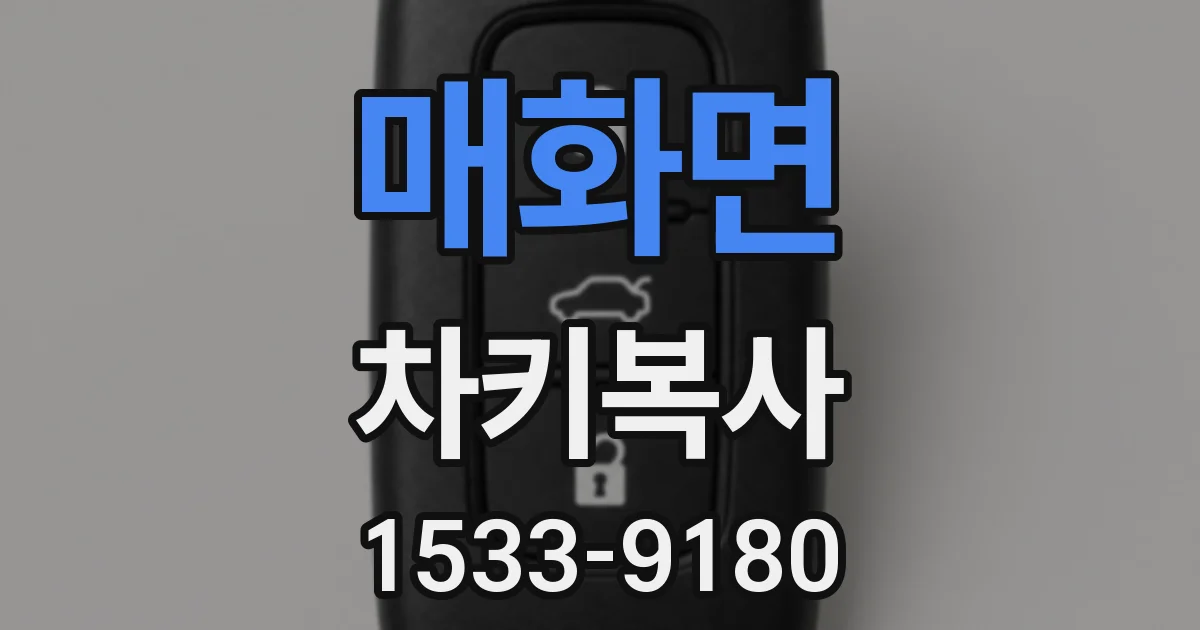 매화면 차키복사
