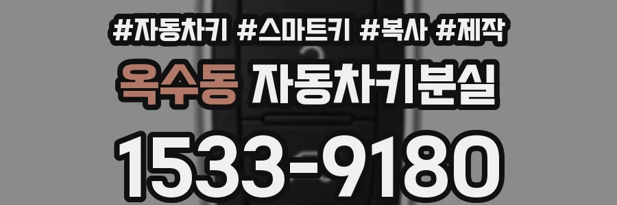 옥수동 자동차키분실
