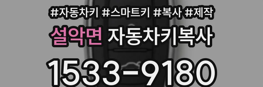 설악면 자동차키복사