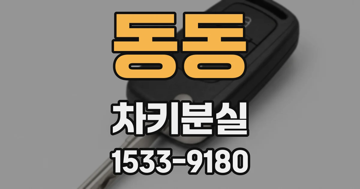 동동 차키분실