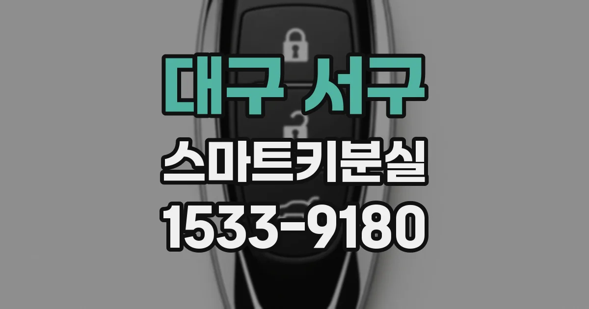 대구 서구 스마트키분실