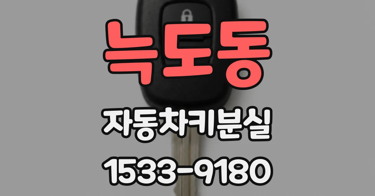 늑도동 자동차키분실