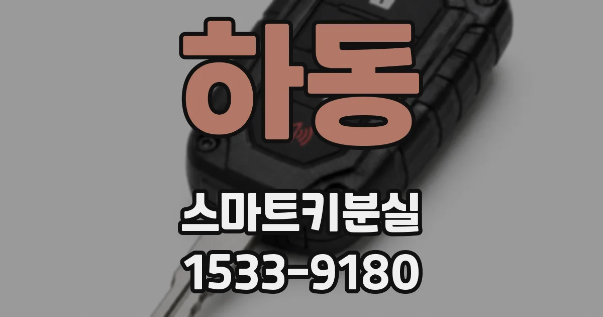 하동 스마트키분실