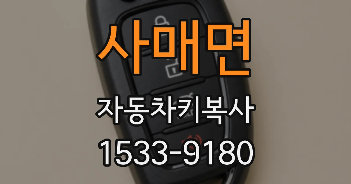 사매면 자동차키복사