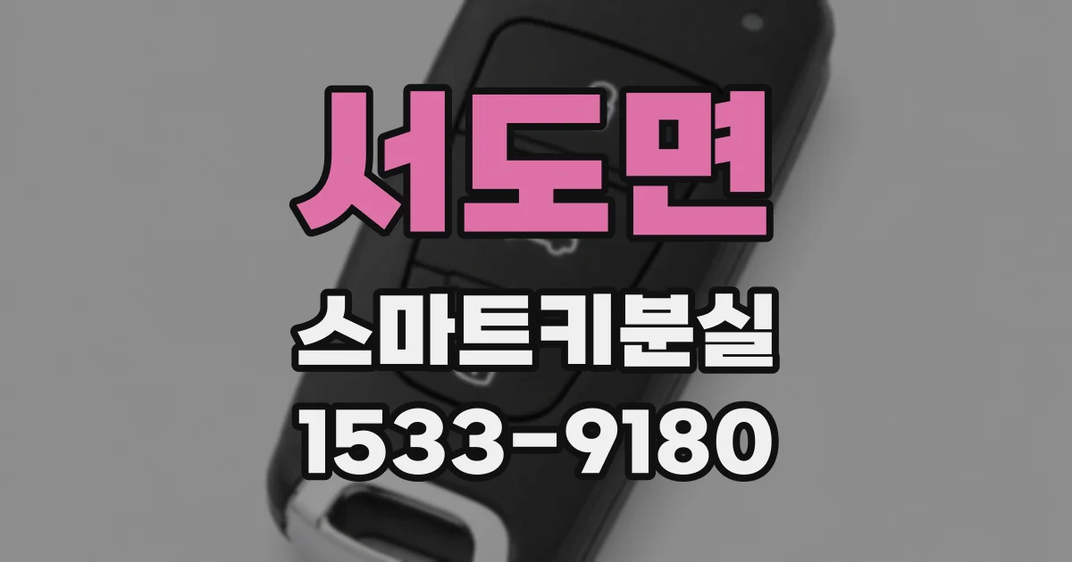 서도면 스마트키분실