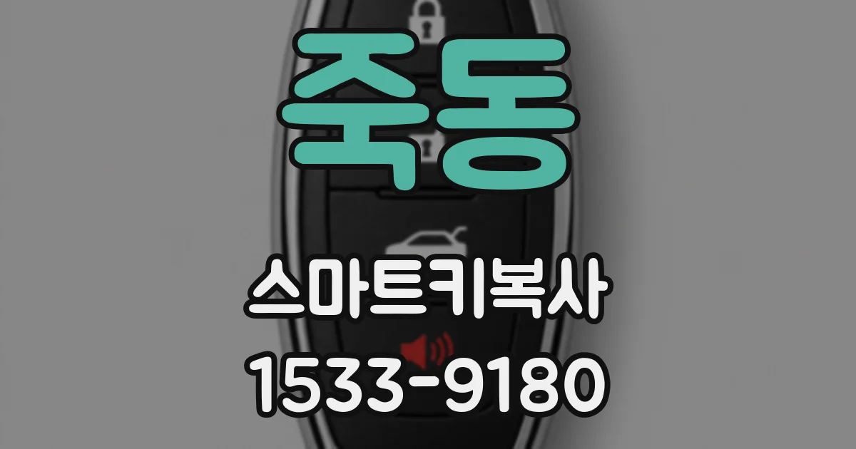 죽동 스마트키복사