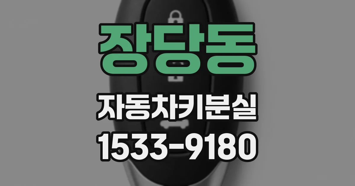 장당동 자동차키분실