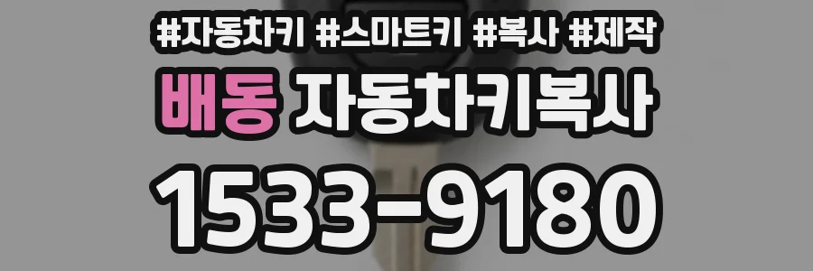 배동 자동차키복사