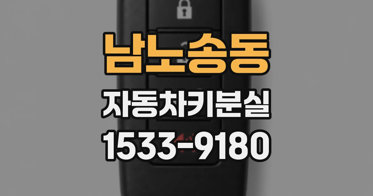 남노송동 자동차키분실