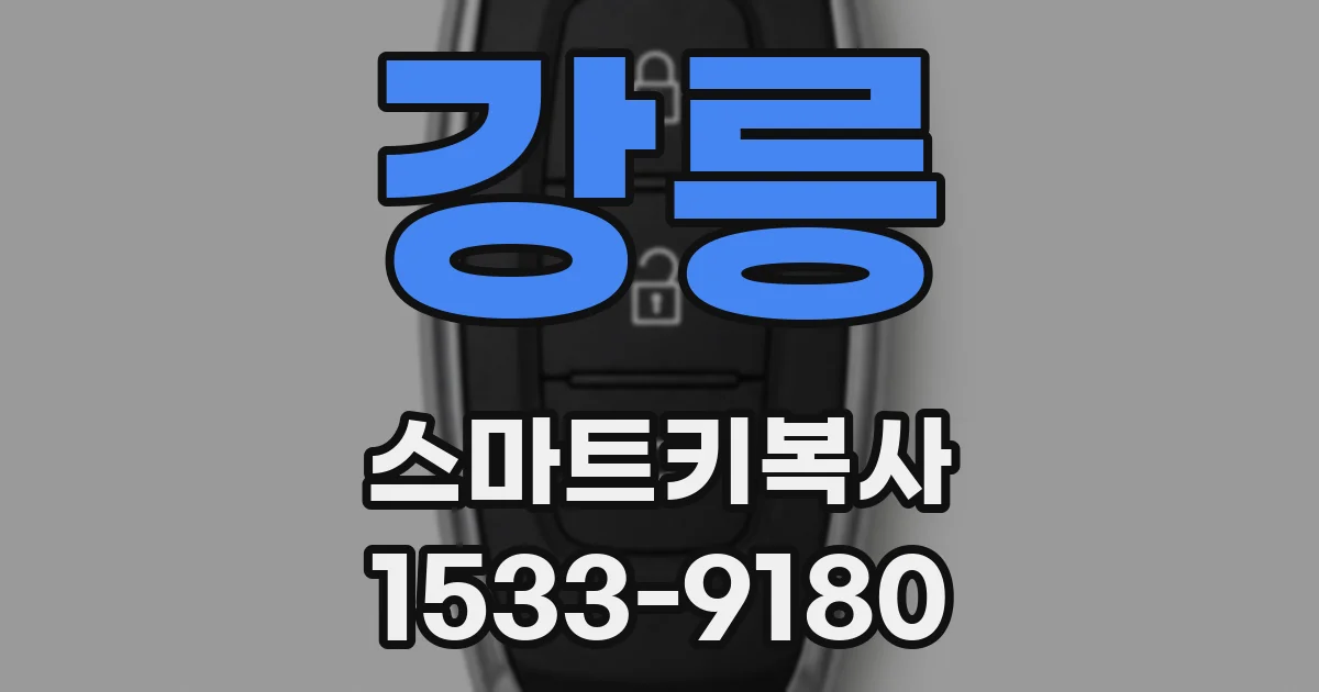 강릉 스마트키복사