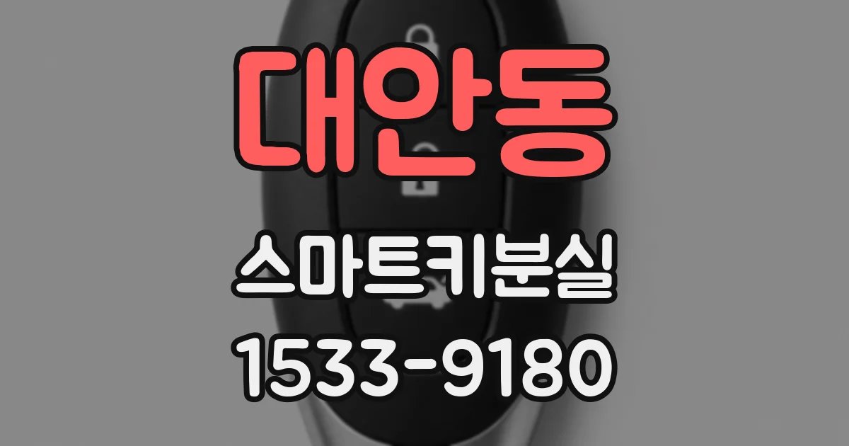 대안동 스마트키분실