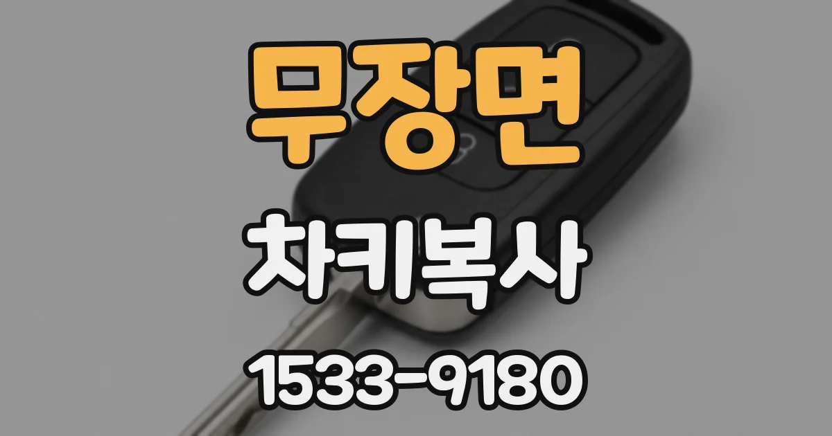 무장면 차키복사