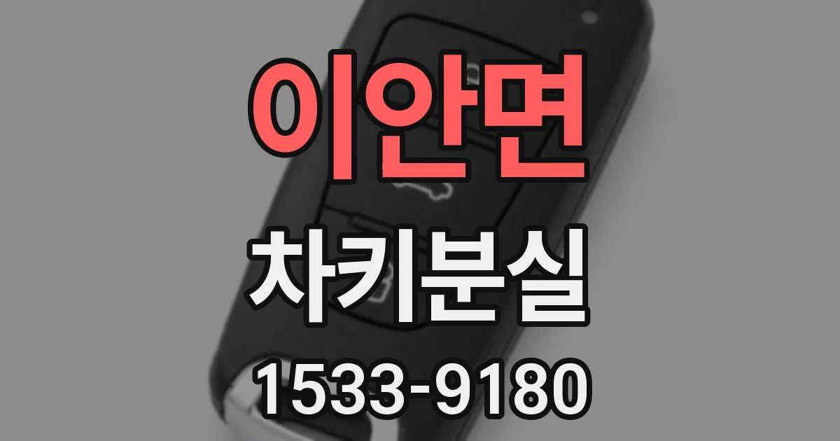 이안면 차키분실