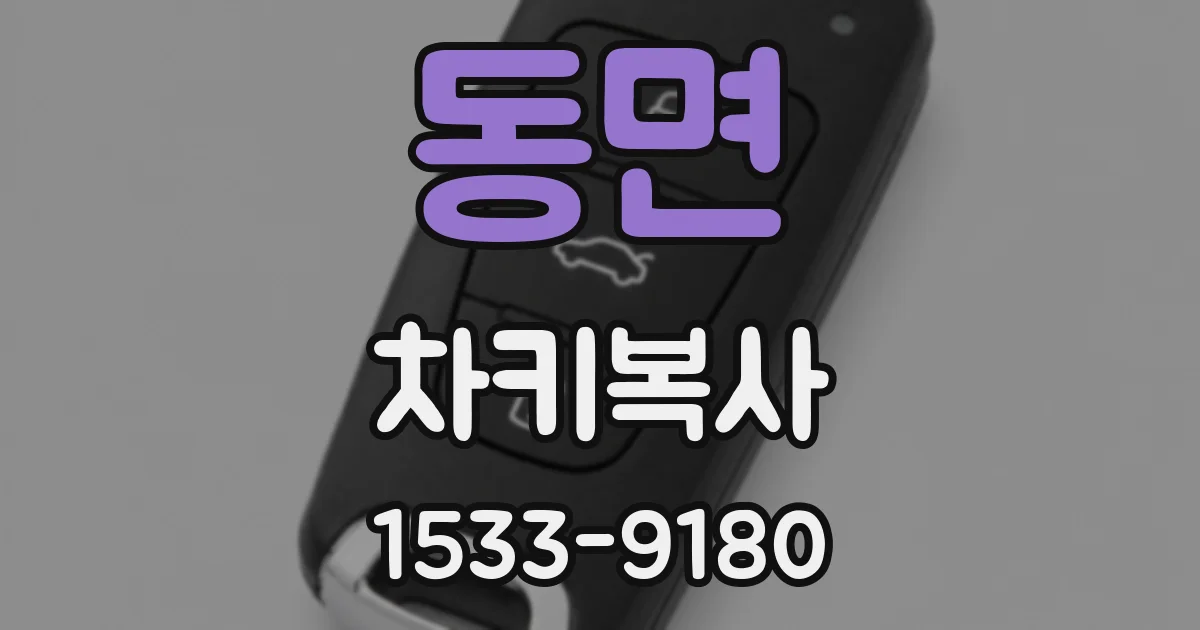 동면 차키복사
