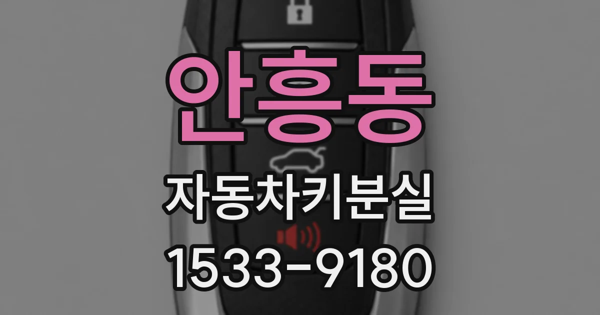 안흥동 자동차키분실