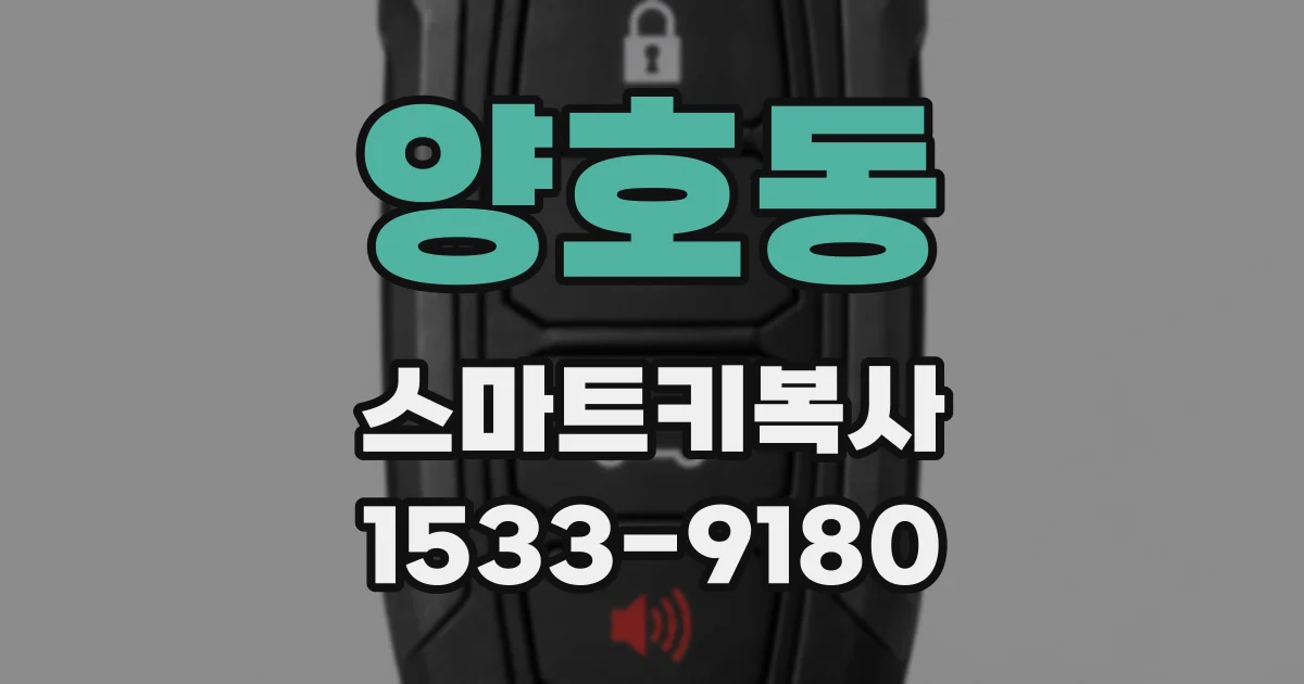 양호동 스마트키복사