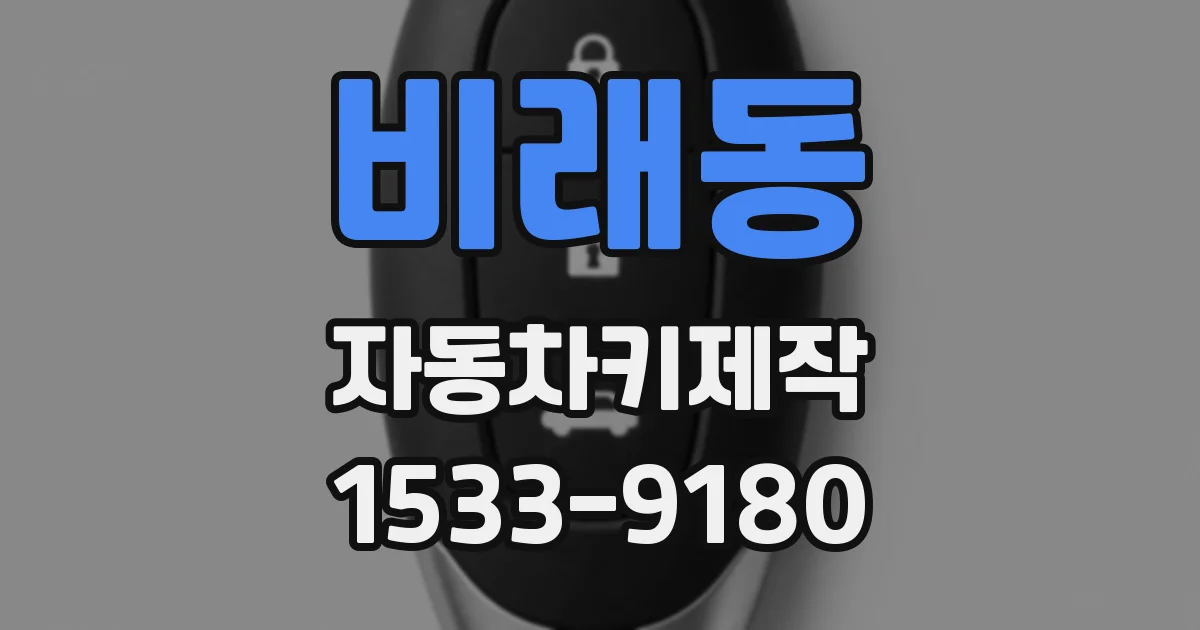비래동 자동차키제작