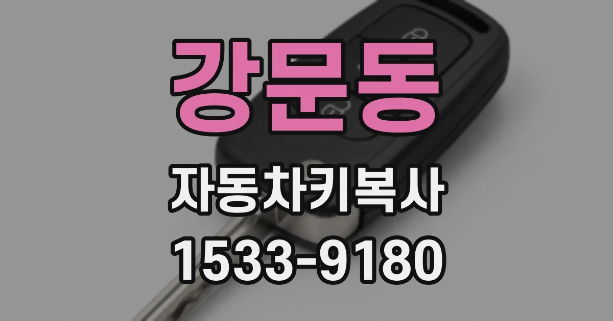 강문동 자동차키복사