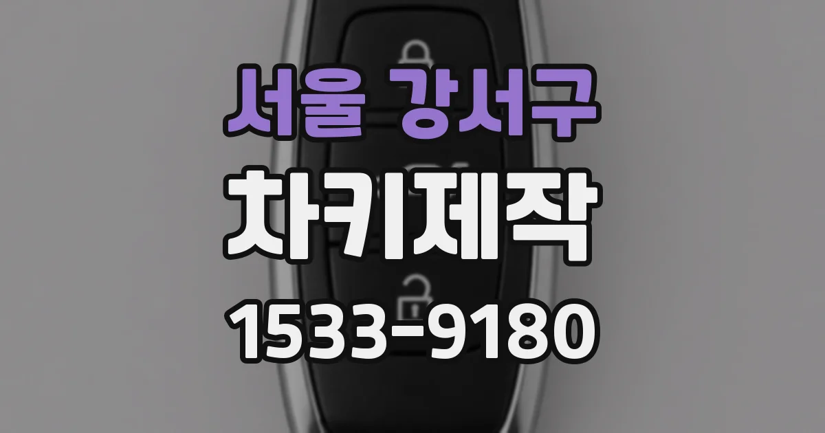 서울 강서구 차키제작