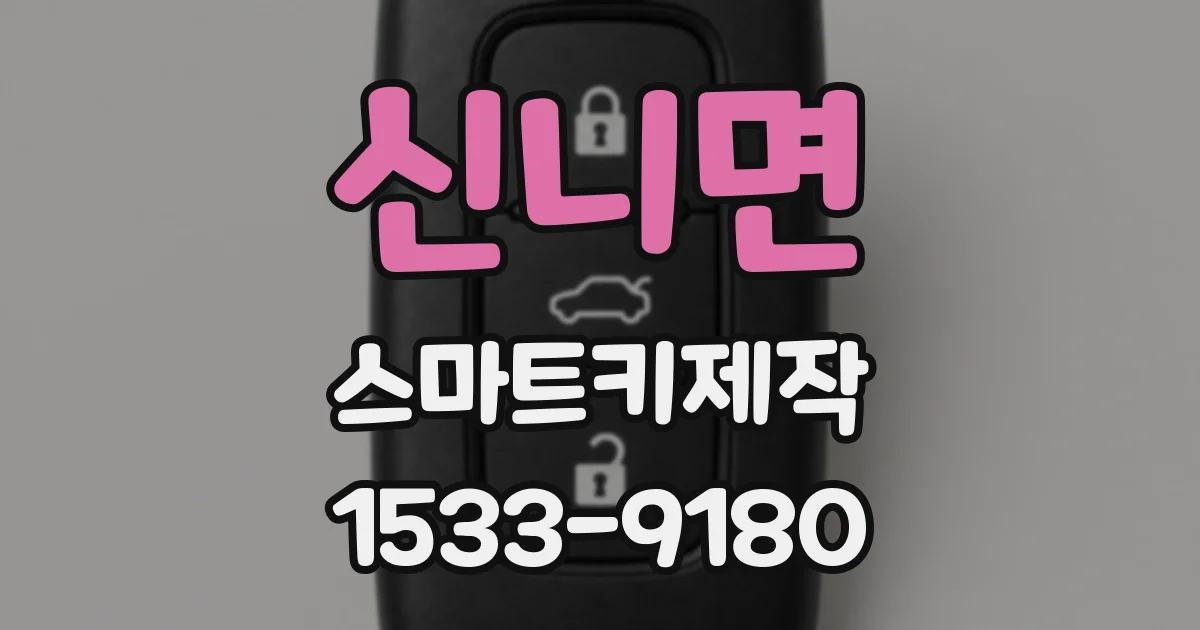 신니면 스마트키제작